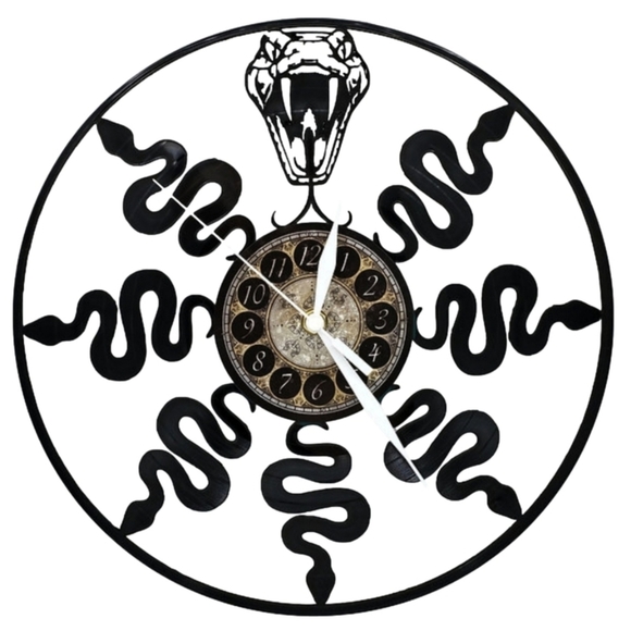 SNAKES vinyl record clock - Picture 1 of 2